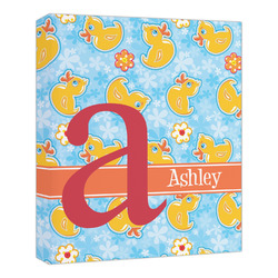 Rubber Duckies & Flowers Canvas Print - 20x24 (Personalized)