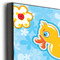 Rubber Duckies & Flowers 20x30 Wood Print - Closeup