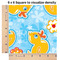 Rubber Duckies & Flowers 6x6 Swatch of Fabric