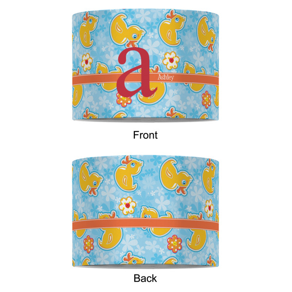 Rubber Duckies & Flowers 8" Drum Lampshade - APPROVAL (Fabric)