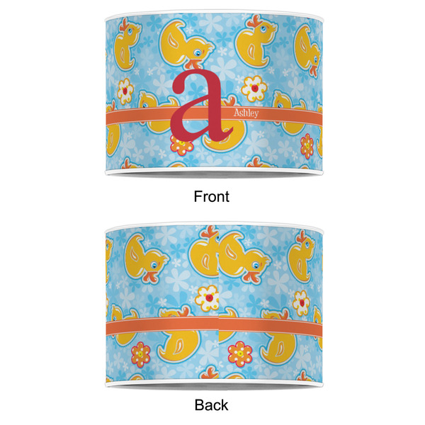 Rubber Duckies & Flowers 8" Drum Lampshade - APPROVAL (Poly Film)