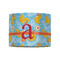 Rubber Duckies & Flowers 8" Drum Lampshade - FRONT (Fabric)