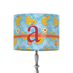 Rubber Duckies & Flowers 8" Drum Lamp Shade - Fabric (Personalized)