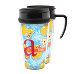 Rubber Duckies & Flowers Acrylic Travel Mug (Personalized)