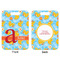Rubber Duckies & Flowers Aluminum Luggage Tag (Front + Back)