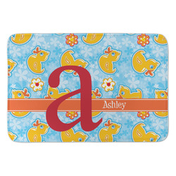 Rubber Duckies & Flowers Anti-Fatigue Kitchen Mat (Personalized)