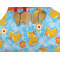 Rubber Duckies & Flowers Apron - Pocket Detail with Props
