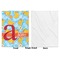 Rubber Duckies & Flowers Baby Blanket (Single Side - Printed Front, White Back)