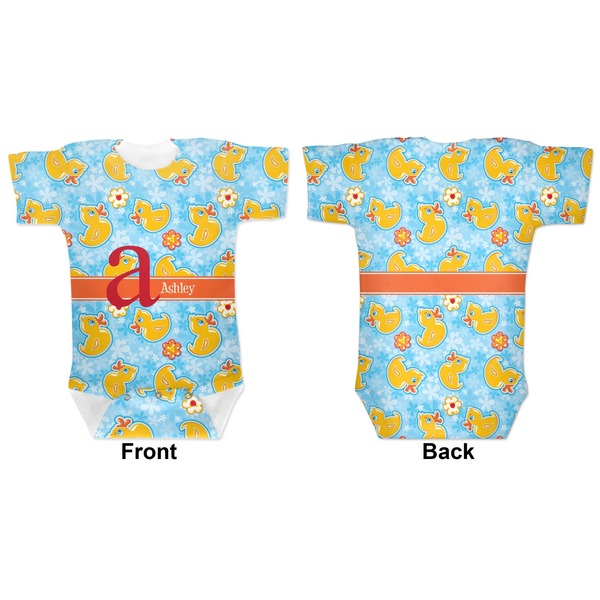 Rubber Duckies & Flowers Baby Bodysuit Approval