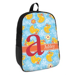 Rubber Duckies & Flowers Kids Backpack (Personalized)