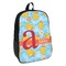 Rubber Duckies & Flowers Backpack - angled view