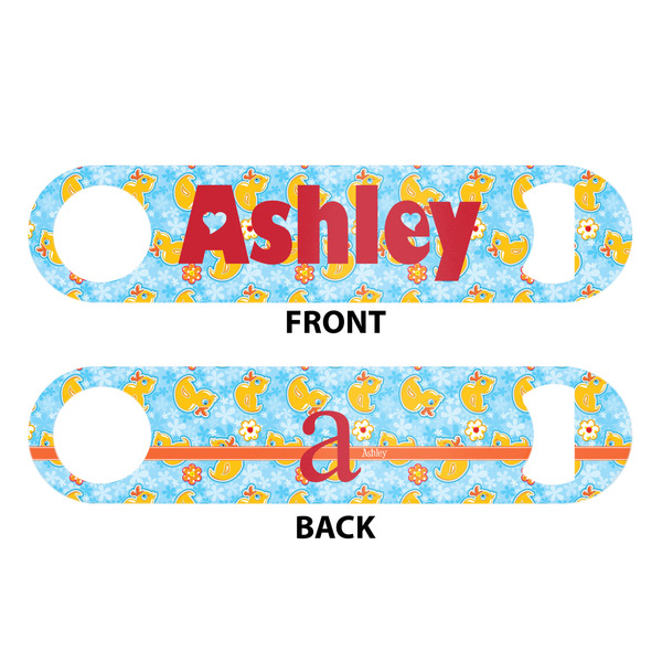 Rubber Duckies & Flowers Bar Bottle Opener - White - Approval