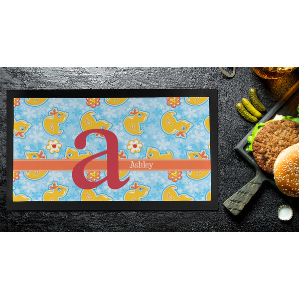 Rubber Duckies & Flowers Bar Mat - Small - LIFESTYLE