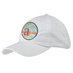 Rubber Duckies & Flowers Baseball Cap - White (Personalized)