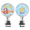 Rubber Duckies & Flowers Bottle Stopper - Front and Back