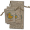 Rubber Duckies & Flowers Burlap Gift Bags - (PARENT MAIN) All Three