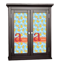 Rubber Duckies & Flowers Cabinet Decal - XLarge (Personalized)