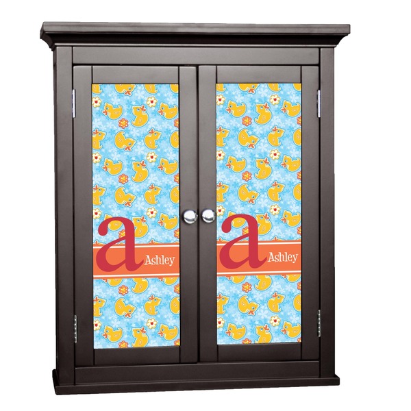 Custom Rubber Duckies & Flowers Cabinet Decal - Custom Size (Personalized)