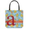 Rubber Duckies & Flowers Canvas Tote Bag - Small - 13"x13" (Personalized)
