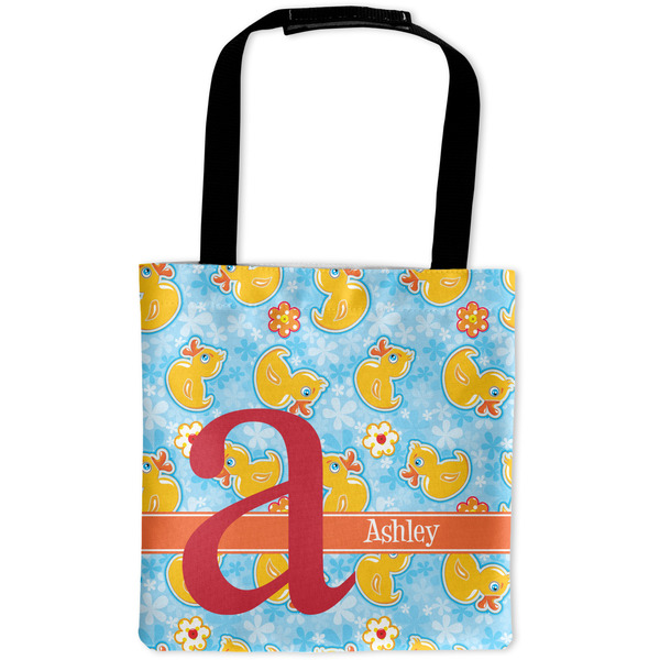 Custom Rubber Duckies & Flowers Auto Back Seat Organizer Bag (Personalized)