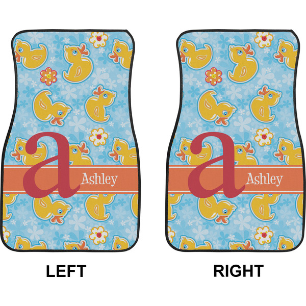 Rubber Duckies & Flowers Car Mat Front - Approval