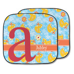 Rubber Duckies & Flowers Car Sun Shade - Two Piece (Personalized)