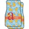 Rubber Duckies & Flowers Car Floor Mats (Front Seat) (Personalized)