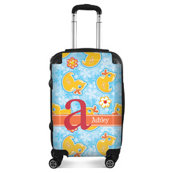 Rubber Duckies & Flowers Suitcase - 20" Carry On (Personalized)