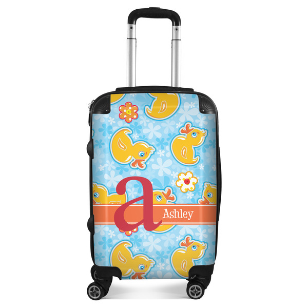 Custom Rubber Duckies & Flowers Suitcase (Personalized)