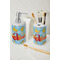 Rubber Duckies & Flowers Ceramic Bathroom Accessories - LIFESTYLE (toothbrush holder & soap dispenser)