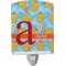 Rubber Duckies & Flowers Ceramic Night Light (Personalized)