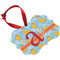 Rubber Duckies & Flowers Christmas Ornament