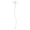 Rubber Duckies & Flowers Clear Plastic 7" Stir Stick - Oval - Single Stick