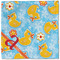 Rubber Duckies & Flowers Cloth Napkins - Personalized Lunch (Single Full Open)