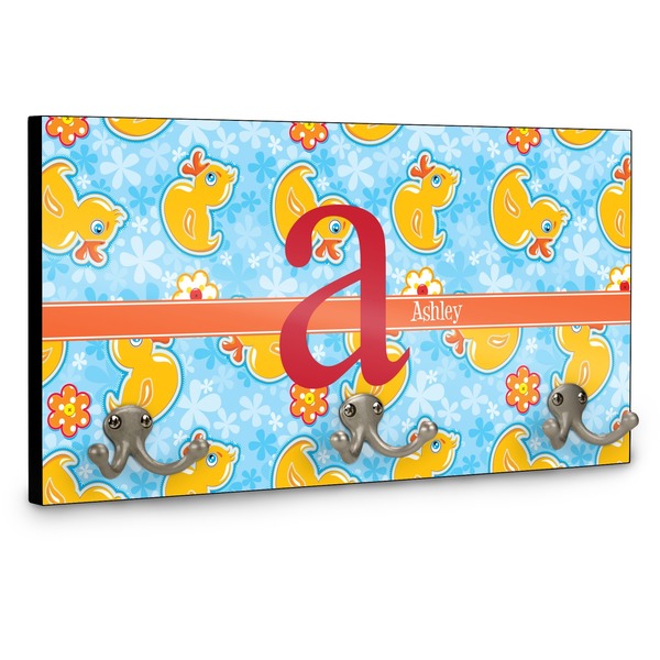 Rubber Duckies & Flowers Coat Hanger Main