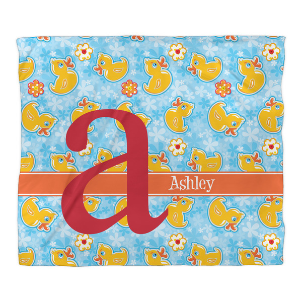 Rubber Duckies & Flowers Comforter - King - Front