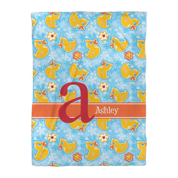 Rubber Duckies & Flowers Comforter - Twin XL - Front