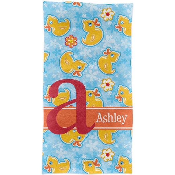 Rubber Duckies & Flowers Crib Comforter/Quilt - Apvl