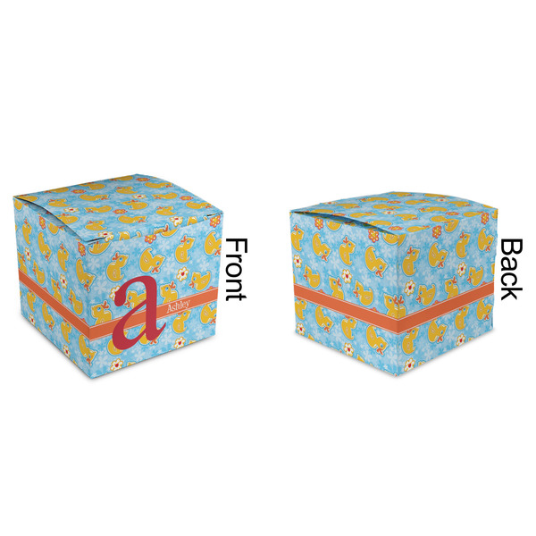 Rubber Duckies & Flowers Cubic Gift Box - Approval