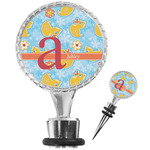 Rubber Duckies & Flowers Wine Bottle Stopper (Personalized)