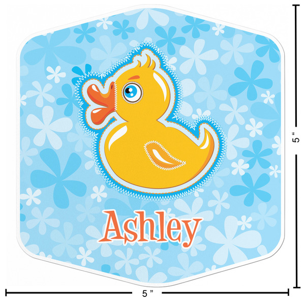 Rubber Duckies & Flowers Custom Shape Iron On Patches - L - APPROVAL