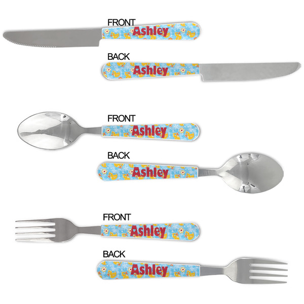 Rubber Duckies & Flowers Cutlery Set - APPROVAL