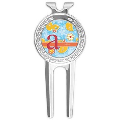 Rubber Duckies & Flowers Golf Divot Tool & Ball Marker (Personalized)