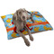 Rubber Duckies & Flowers Dog Bed - Large LIFESTYLE