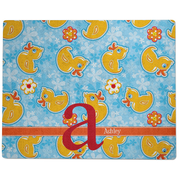 Rubber Duckies & Flowers Dog Food Mat - Large without Bowls