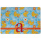 Rubber Duckies & Flowers Dog Food Mat w/ Name and Initial