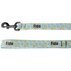 Rubber Duckies & Flowers Deluxe Dog Leash (Personalized)