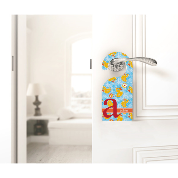 Rubber Duckies & Flowers Door Hanger - LIFESTYLE