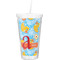 Rubber Duckies & Flowers Double Wall Tumbler with Straw (Personalized)