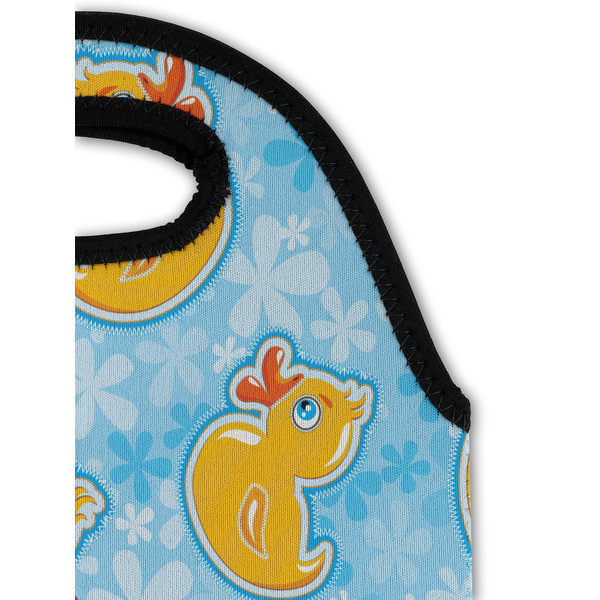 Rubber Duckies & Flowers Double Wine Tote - Detail 1 (new)